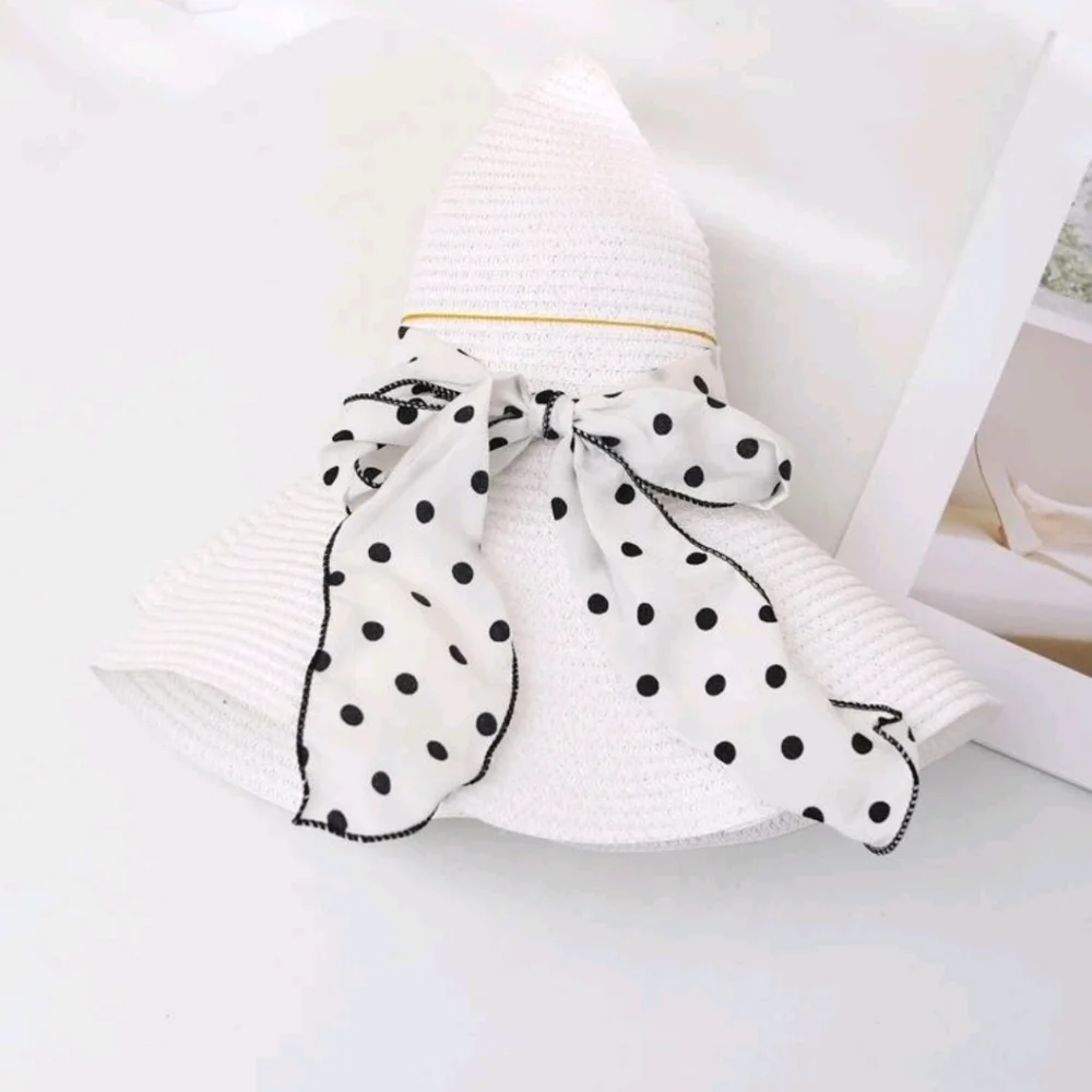 Summer Sun Trim Straw Hat - Picture 6 of 6